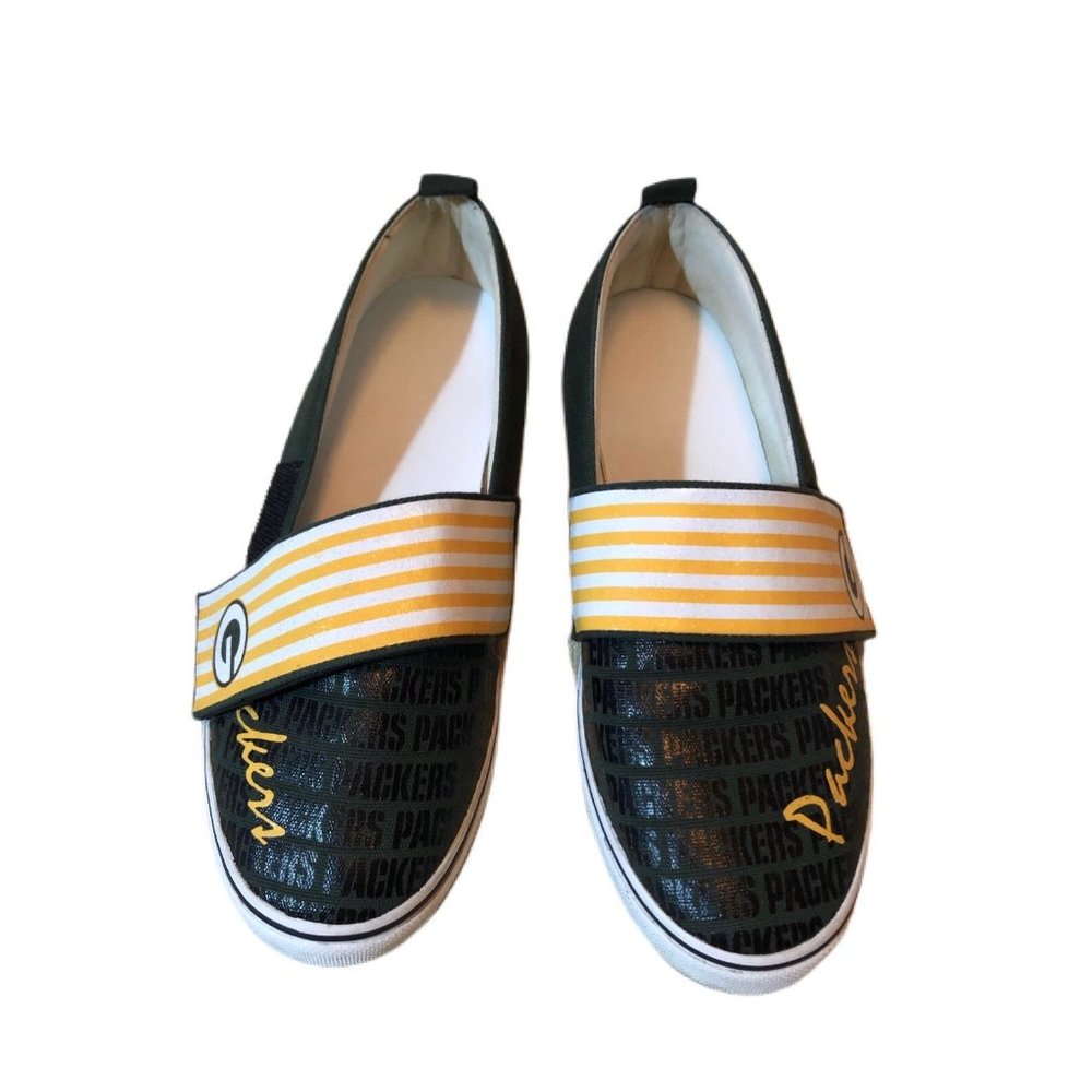 Green Bay packer slip on shoes NFL football